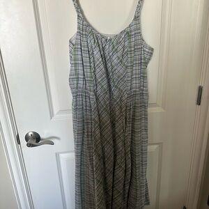 Plaid Sleeveless Dress